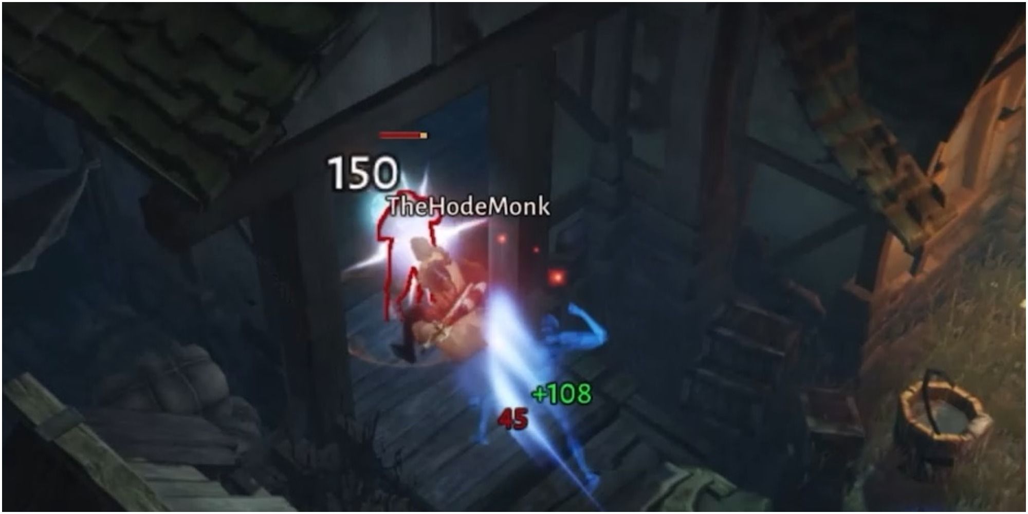 Diablo Immortal Driving A Zombie Back With Flying Kick