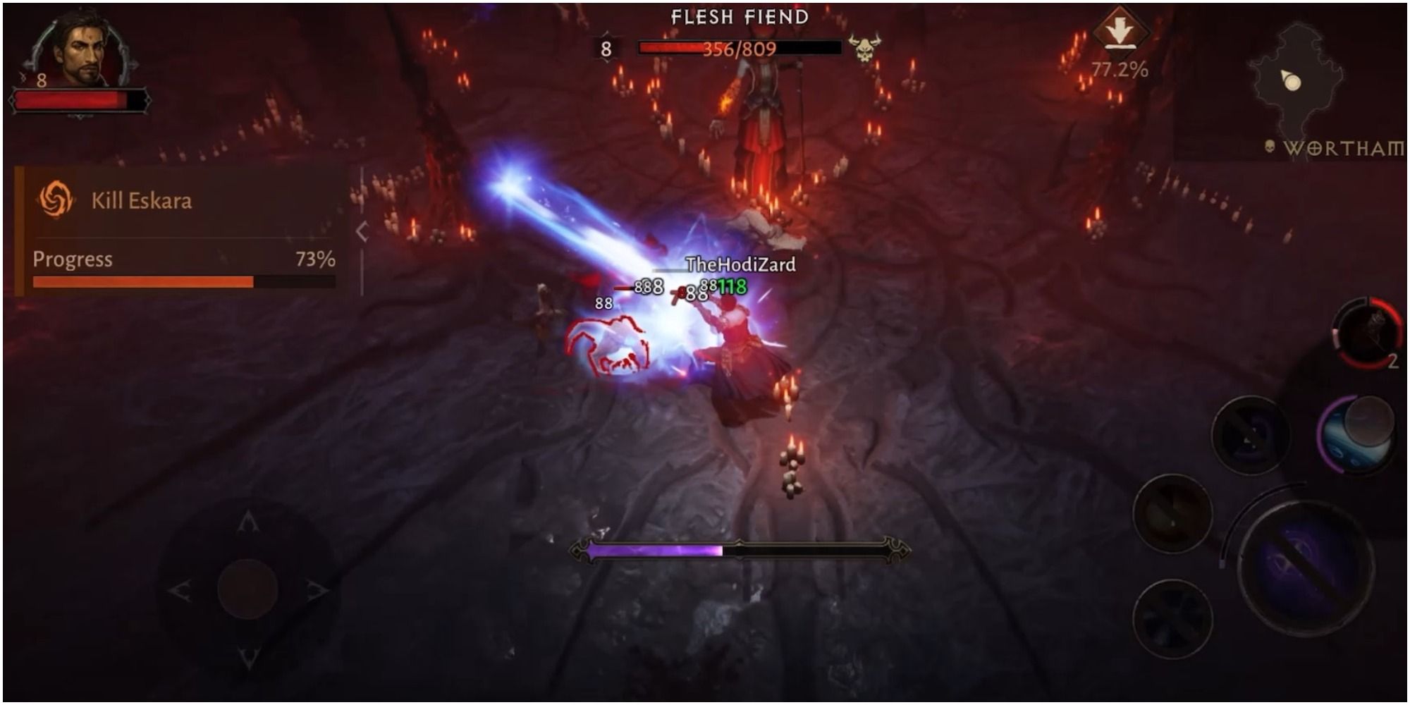 Diablo Immortal Freezing A Group With Ray Of Frost