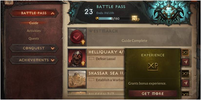 Diablo Immortal Getting Extra Experience From The Battle Pass Guide Missions