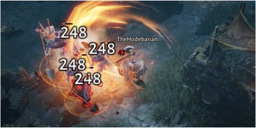 Diablo Immortal Hammer Of The Ancients Slamming Down On A Mob