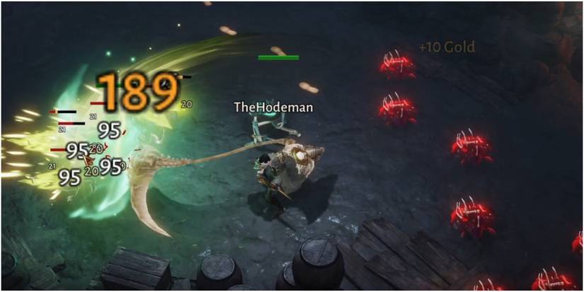 Diablo Immortal Hitting A Large Wave With A Grim Scythe