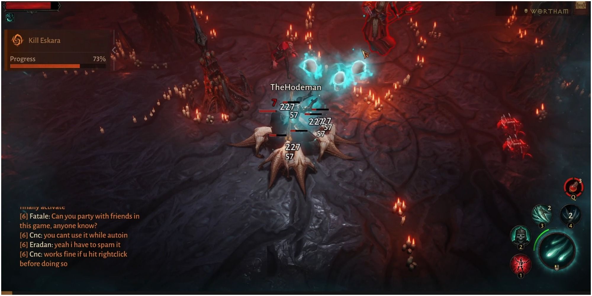 Diablo Immortal Homing Attacks From the Soulfire Ultimate