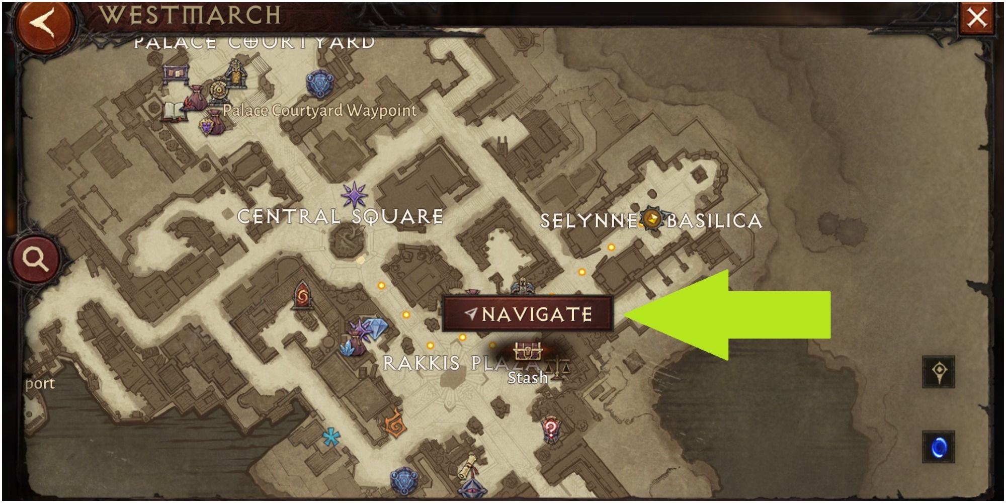 Diablo Immortal Navigating To A Specific Point In Westmarch