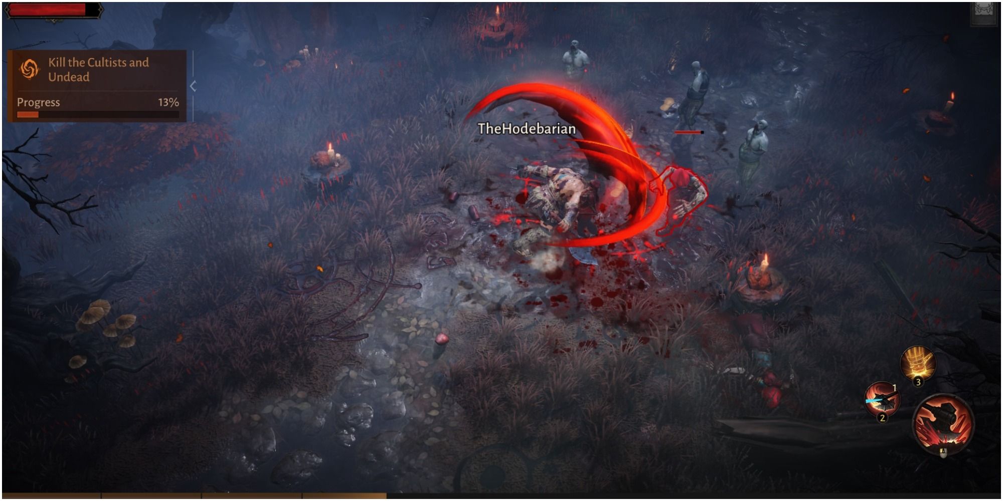 Diablo Immortal Using Cleave On Zombies