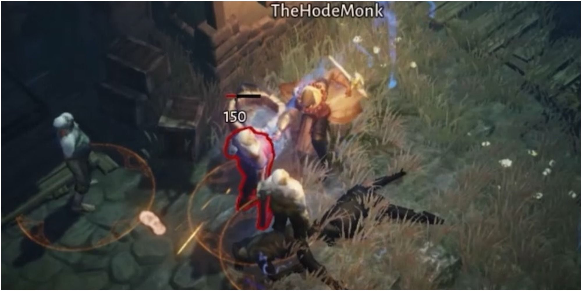 Diablo Immortal Using Fists Of Thunder On A Zombie