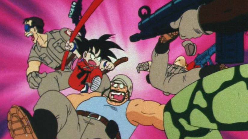 Dragon Ball Goku fighting Red Ribbon