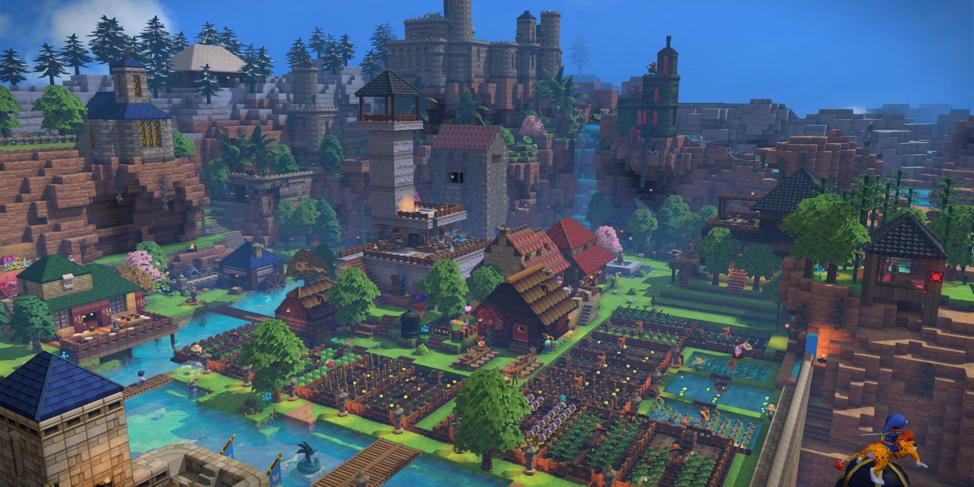 Dragon Quest Builders II - An Example Of A Multiplayer Town