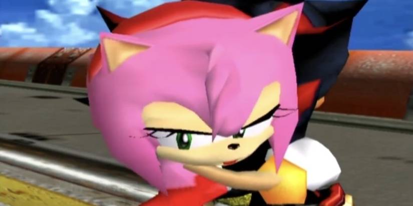 Dumb Amy Rose Moments- Shadow Hug Sonic Adventure 2