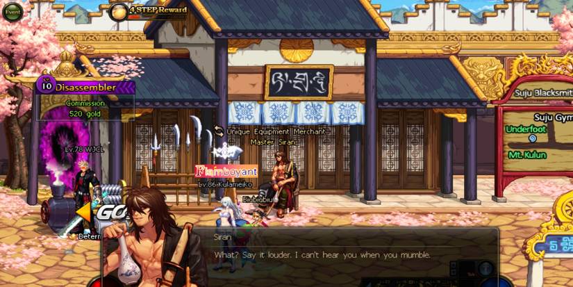 Dungeon-Fighter-Online---talking to siran