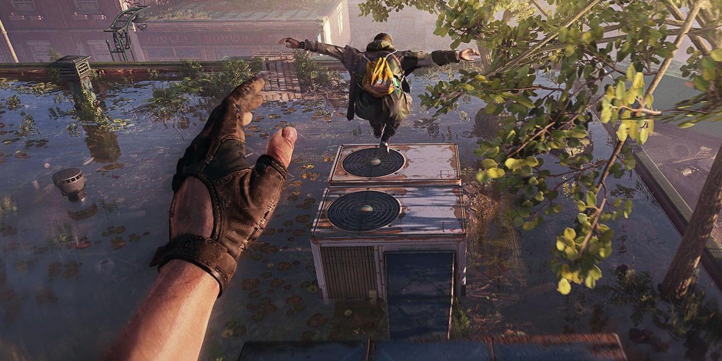 parkour with a friend in dying light
