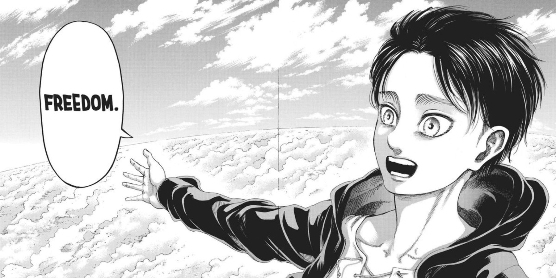 Eren Yeager in the Attack on Titan Manga