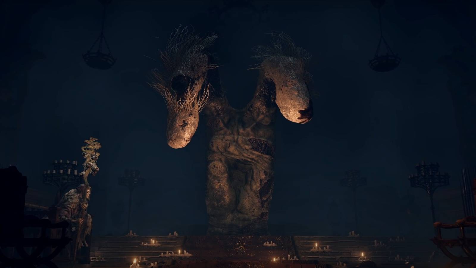 Two Fingers at Roundtable in Elden Ring 