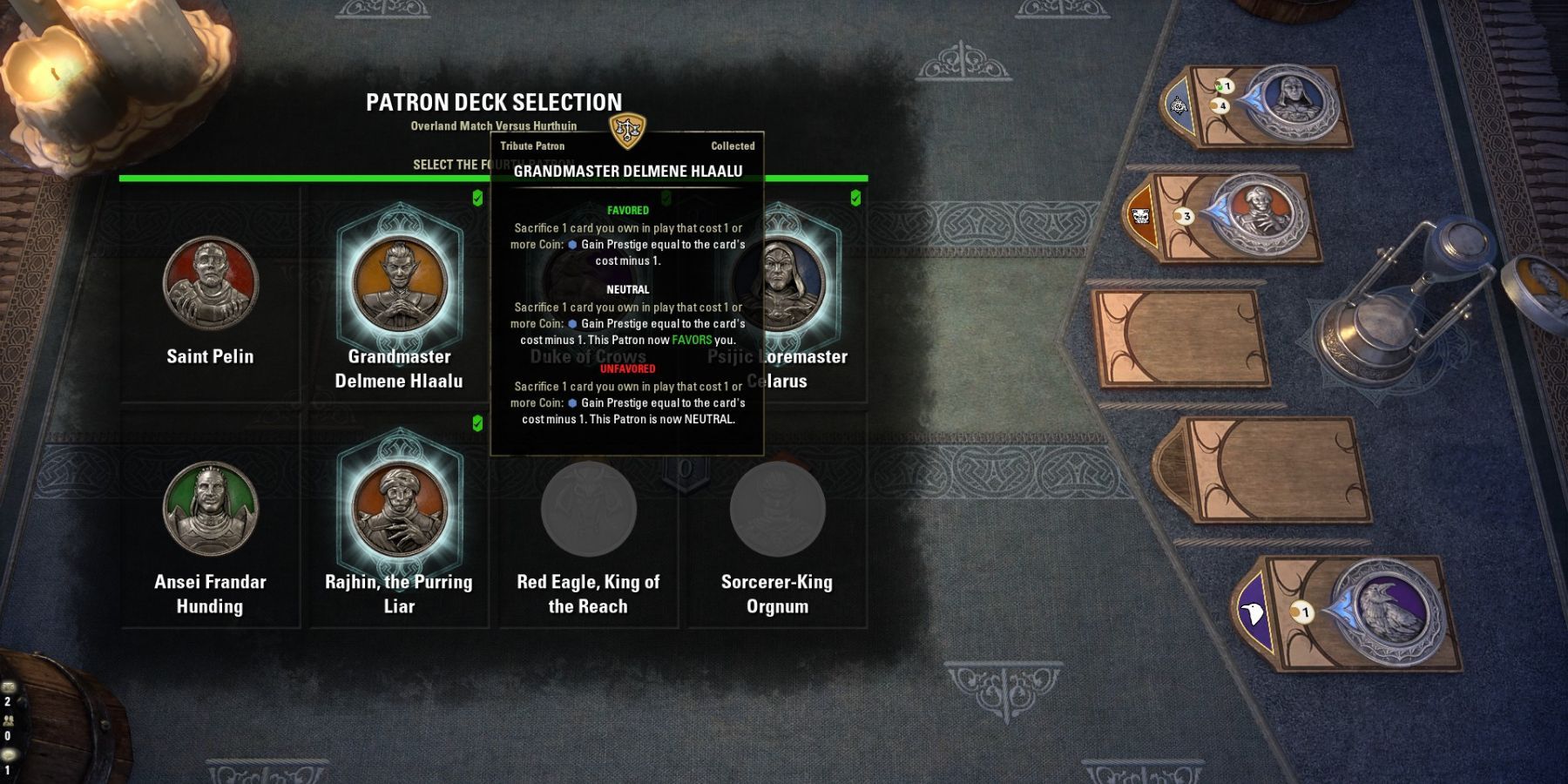 Elder Scrolls Online Tales of Tribute Patron Guide Delmene Hlaalu Ability