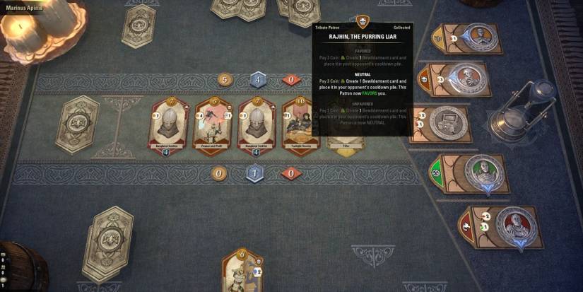 Elder Scrolls Online Tales of Tribute Patron Guide Rajhin Purring Liar Ability