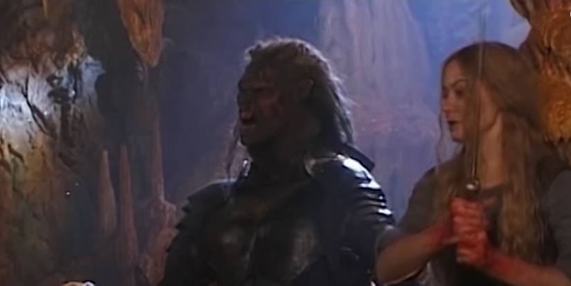 Eowyn battling the orcs