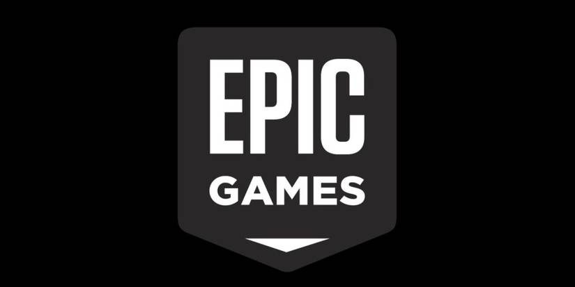 Epic Games logo on a black background