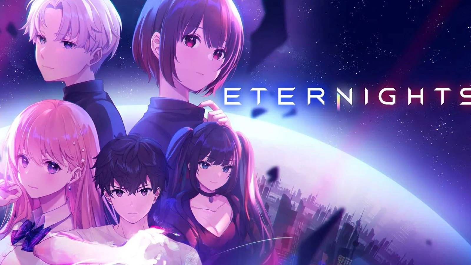 Official splash art for indie RPG persona-like Eternights