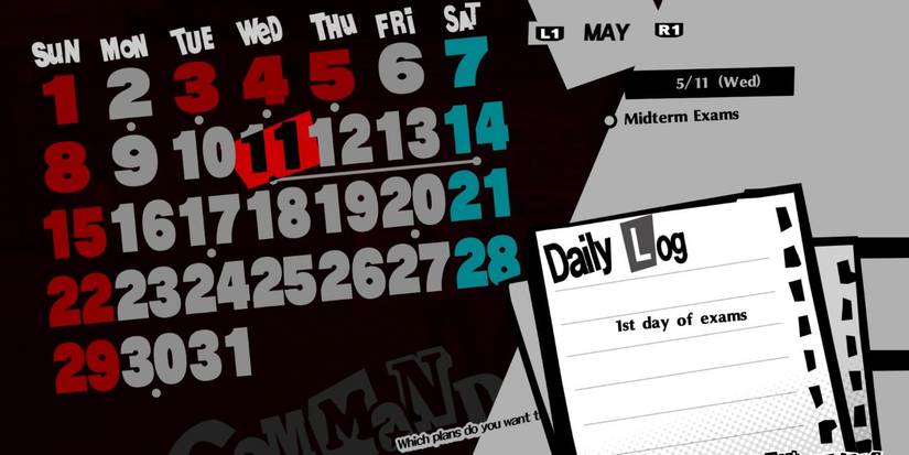 persona 5 royal calendar may