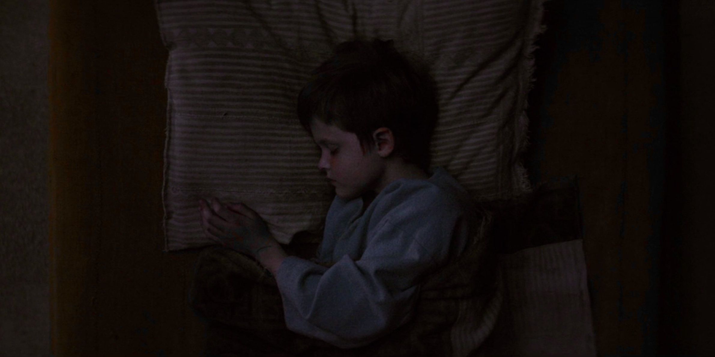 luke skywalker as a child asleep