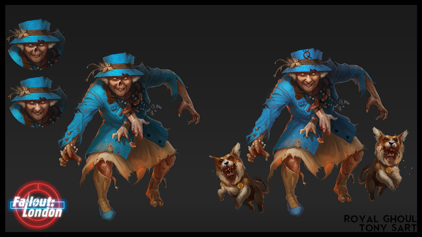 Fallout London Mod Royal Ghoul Concept art Queen