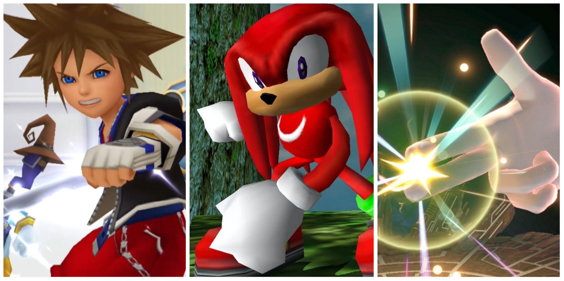 Sora, Knuckles, and Master Hand for iconic gloves article