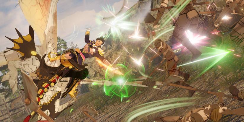 Fire Emblem Warriors - Three Hopes_Claude Attacking