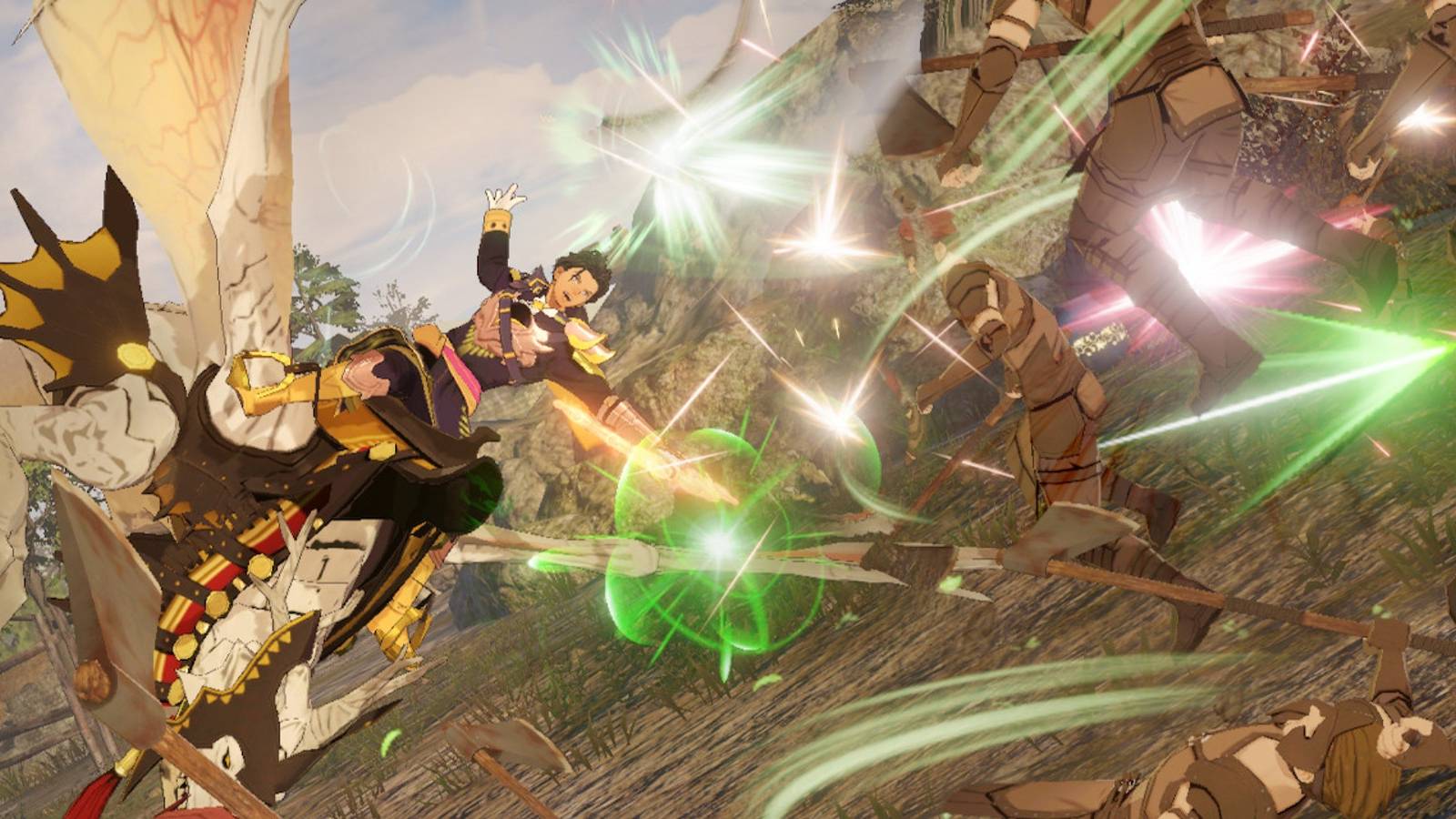 Fire Emblem Warriors - Three Hopes_Claude Attacking