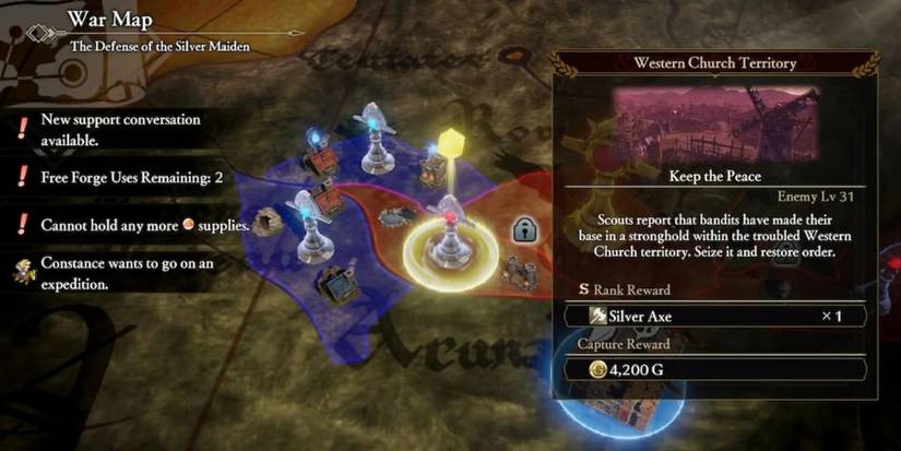 Fire Emblem Warriors - Three Hopes_War Menu