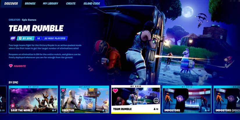 Fortnite - Looking At All The Different Modes In The Browse Menu