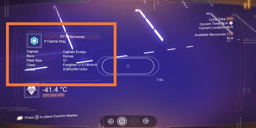 no mans sky freighter visor scan stats