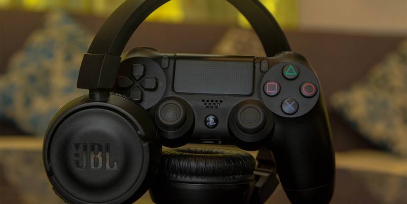 Gaming Headset PS Controller Stock Image