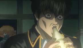 Gintama Saito Shimaru watching Hijikata suck on Mayonnaise