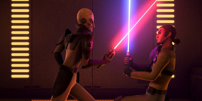 Grand Inquisitor and Kanan Jarrus in Star Wars Rebels