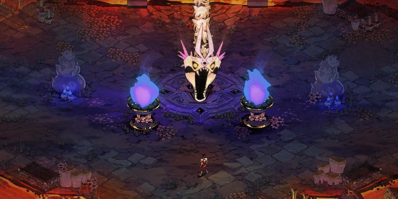 Zagreus Faces Down the Bone Hydra.