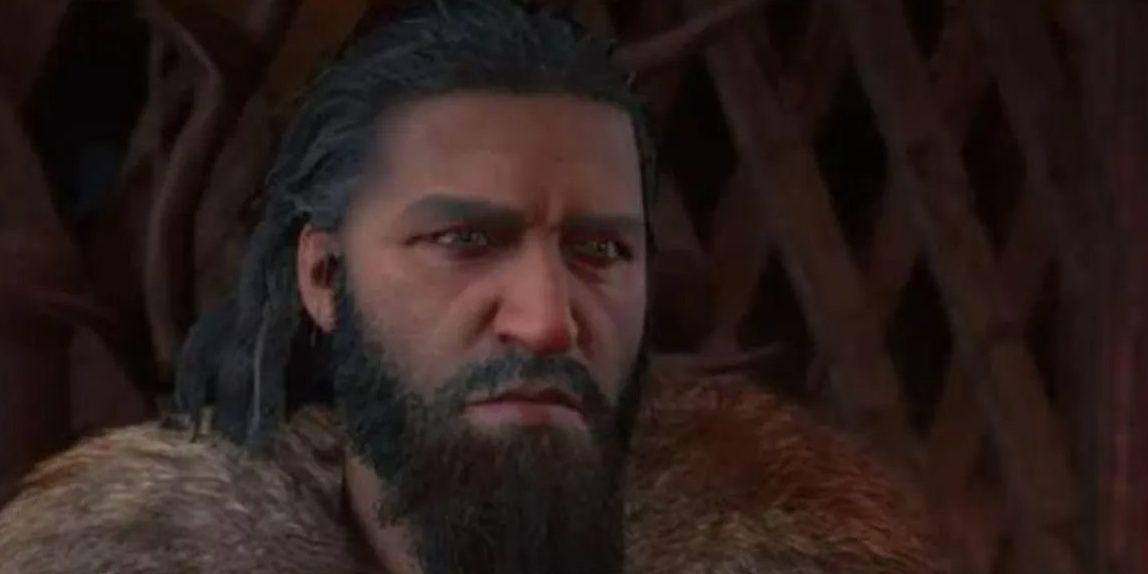 Close up of Halfdan in Assassin's Creed Valhalla