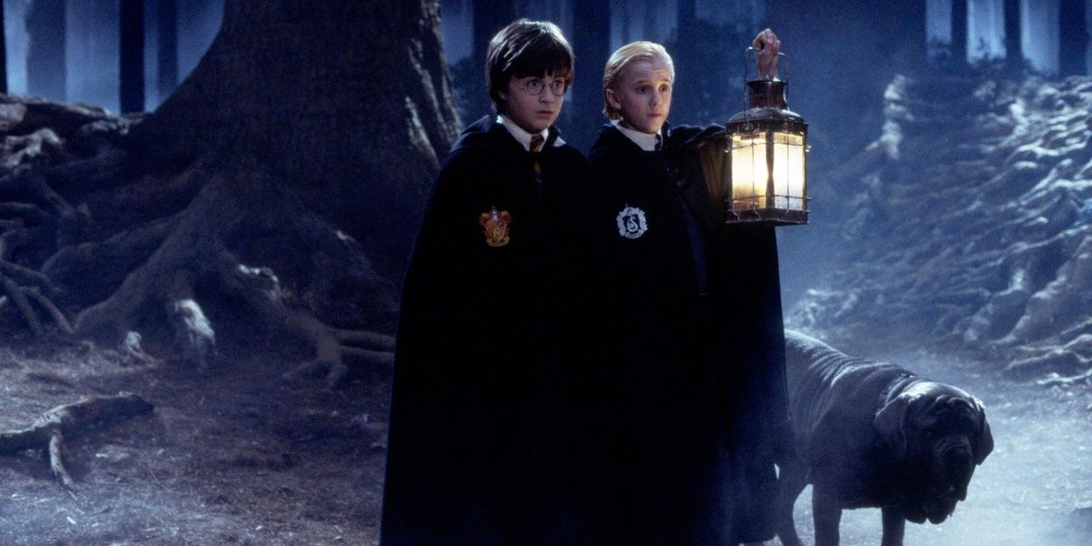 Harry Potter & Draco Malfoy in Forbidden Forest detention from Sorcerer's Stone