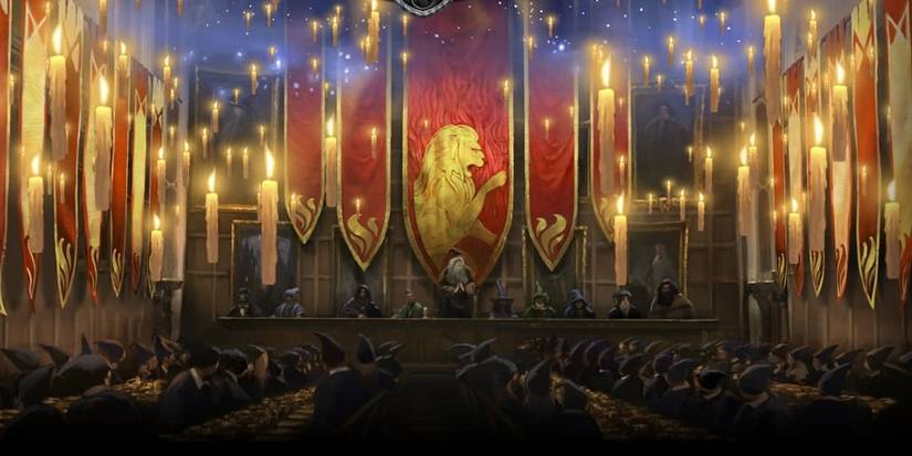 Hogwarts House Cup feast, Gryffindor as the winners