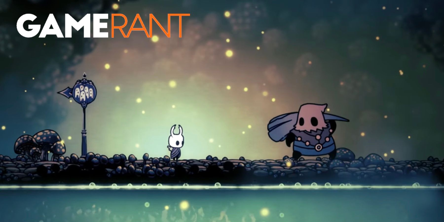 Hollow Knight first encounter with Cloth in the Fungal Wastes