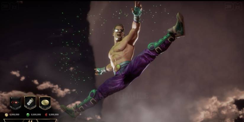 Iconic Fighting Stances in Video Games - Johnny Cage - Player celebrates victory in style