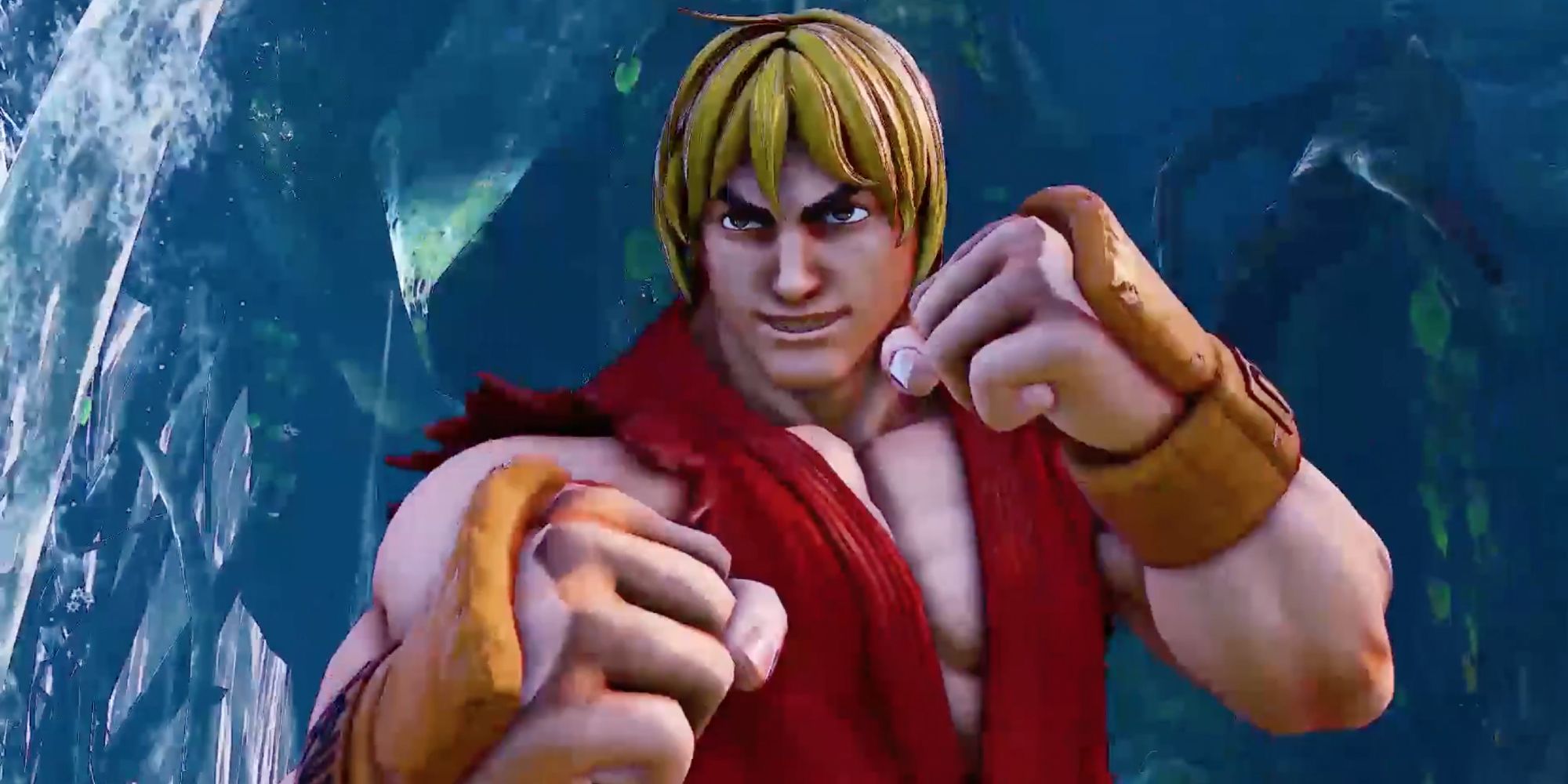 Iconic Fighting Stances in Video Games - Ken Masters - Player prepares to fight his opponent with zeal
