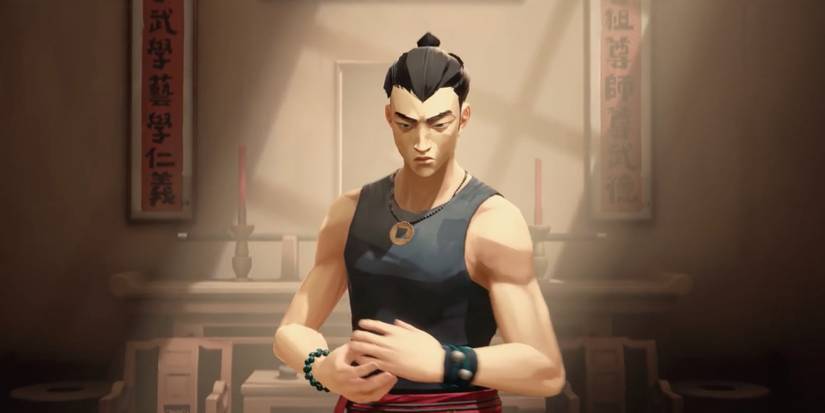 Iconic Fighting Stances in Video Games - Sifu - Player gets in position to fight a rival gang