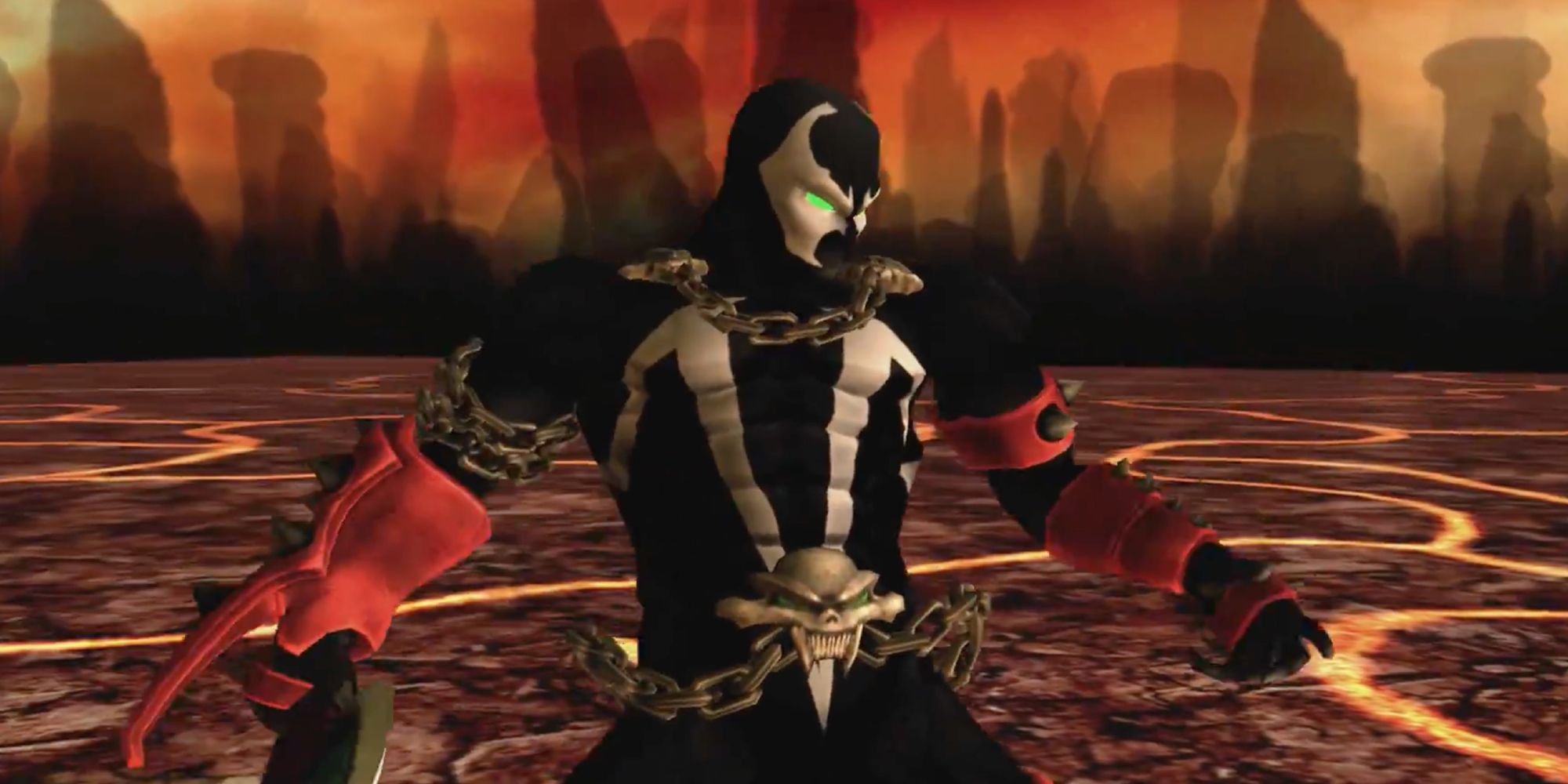 Iconic Fighting Stances in Video Games - Spawn - Player stares at enemy before battle
