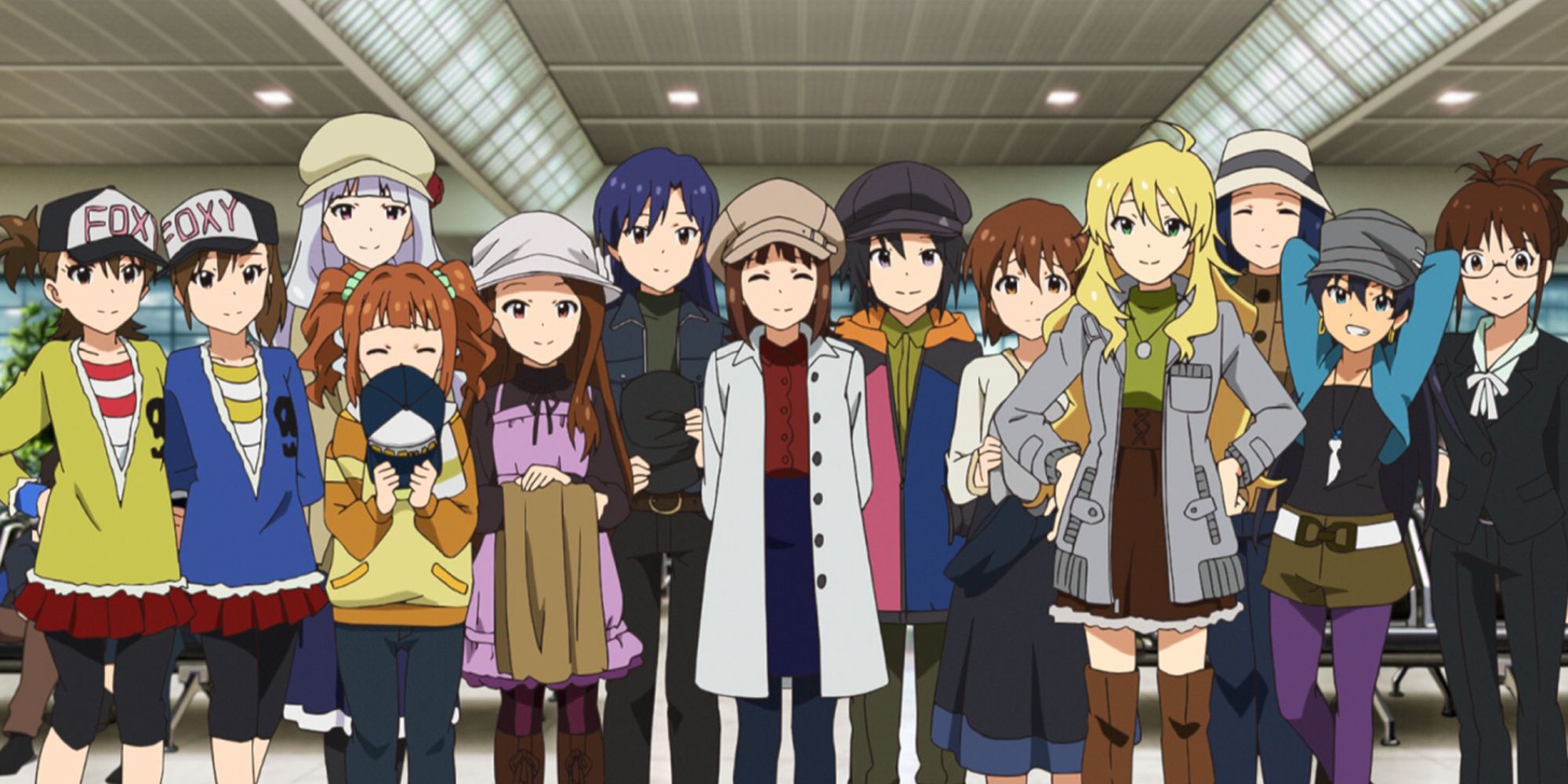 Image Depicting The Main Characters of The Idol Master Movie