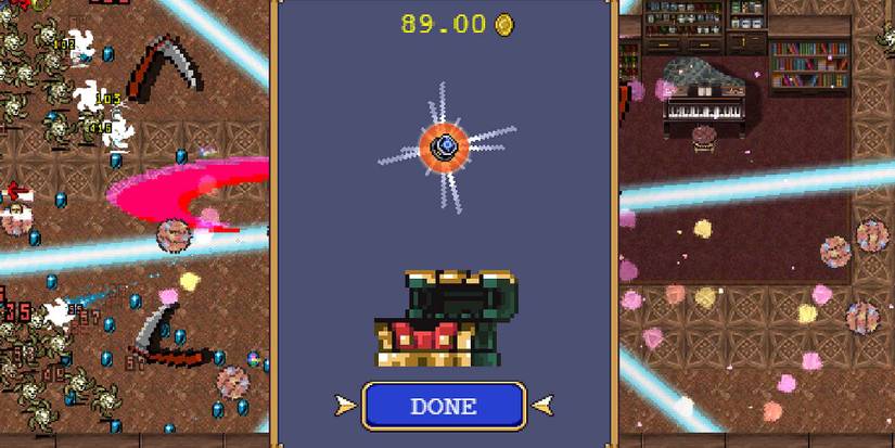 The Infinite Corridor weapon in Vampire Survivors