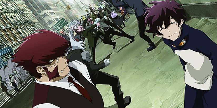 Kekkai Sensen - Blood Blockade Battlefriend Promo Art Showing Leo And Klaus