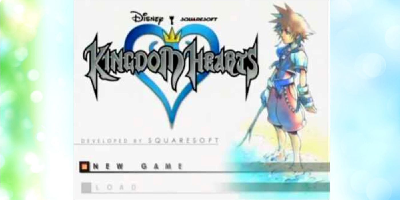 Kingdom Hearts Title Start Screen