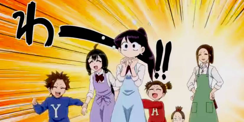 Komi Can't Communicate Season 2 Episode 10 Komi, Kaede, Onemine and her siblings
