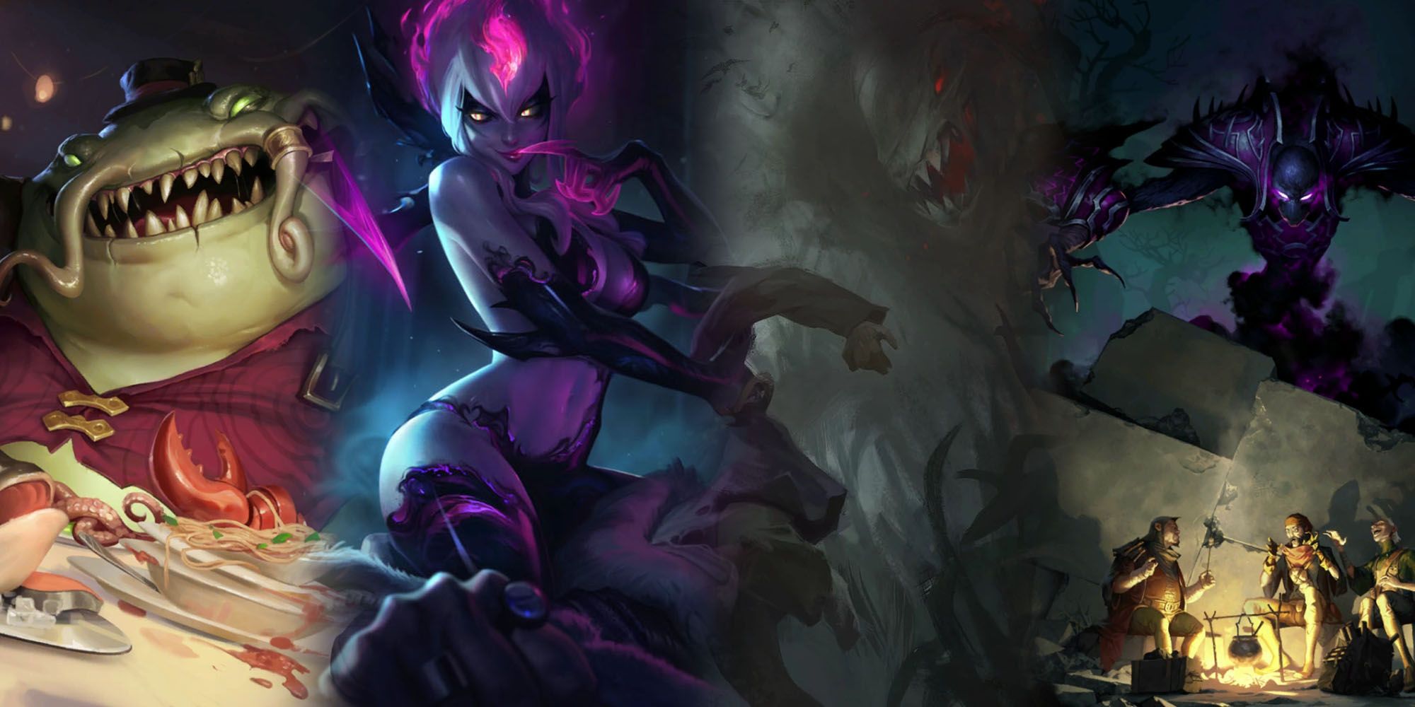League Of Legends - All Four Known Demon Champions Side By Side