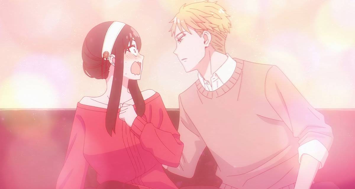 Loid and Yor Forger kiss