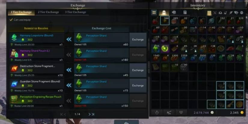 Lost Ark - Harmony Shard Exchange